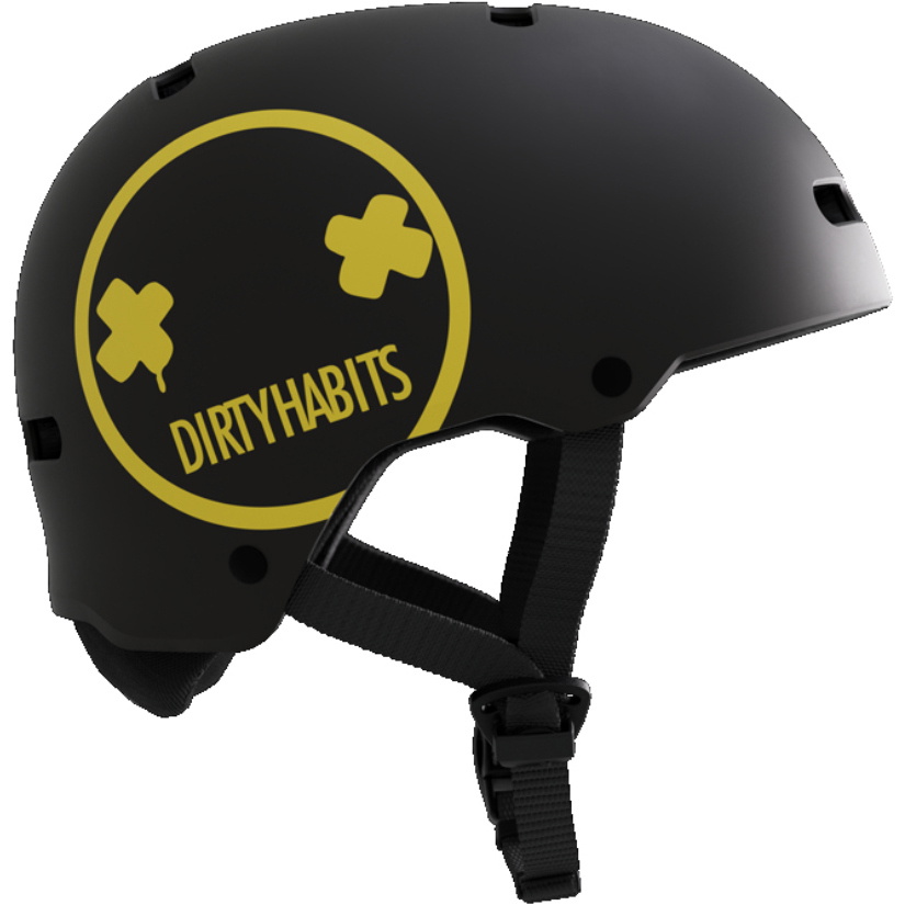 2026 Mystic Vandal Pro Casco Dirty Habits 35009.260635 - Black / Amarillo